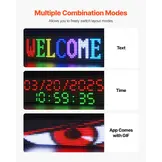 Led Display 100cmx20cm programmeerbaar Kantine