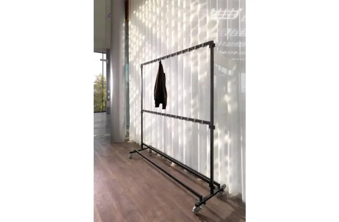 verrijdbaar garderobe rek 200cm