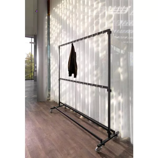 verrijdbaar garderobe rek 200cm