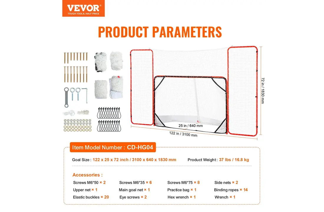 Cible en acier 300cm x 200cm