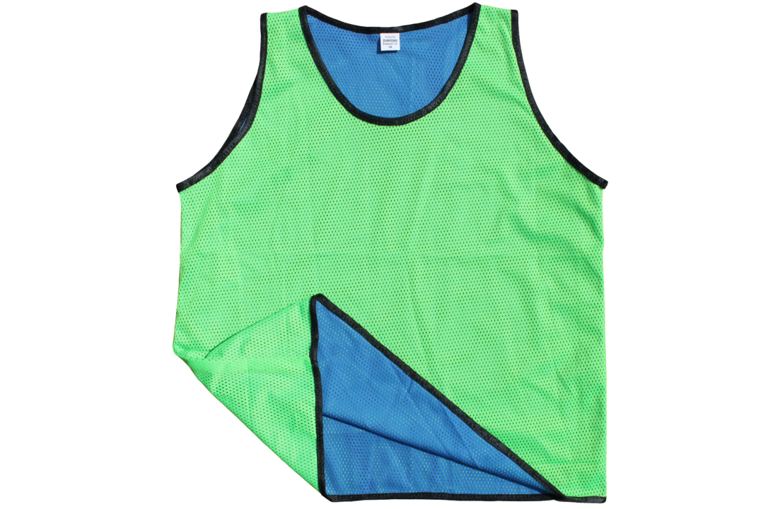 Omkeerbare hesjes 10x Blauw - Groen