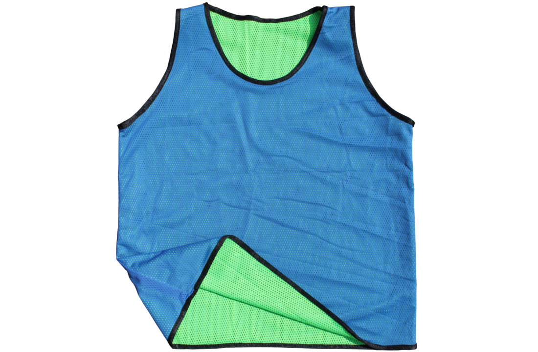 Omkeerbare hesjes 10x Blauw - Groen