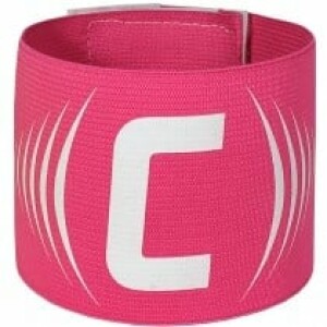 Aanvoerdersband Fluor Roze Damesvoetbal met klitteband sluiting