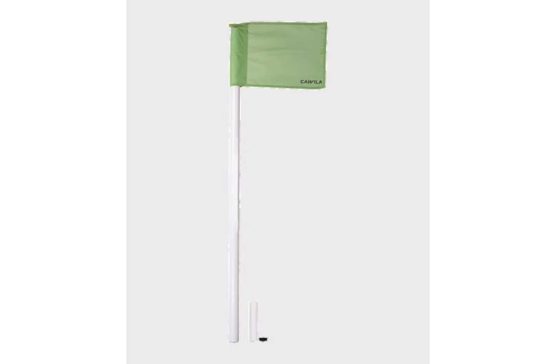 Hoekvlagstok 160cm wit met 50mm diameter -Set van 4 stuks