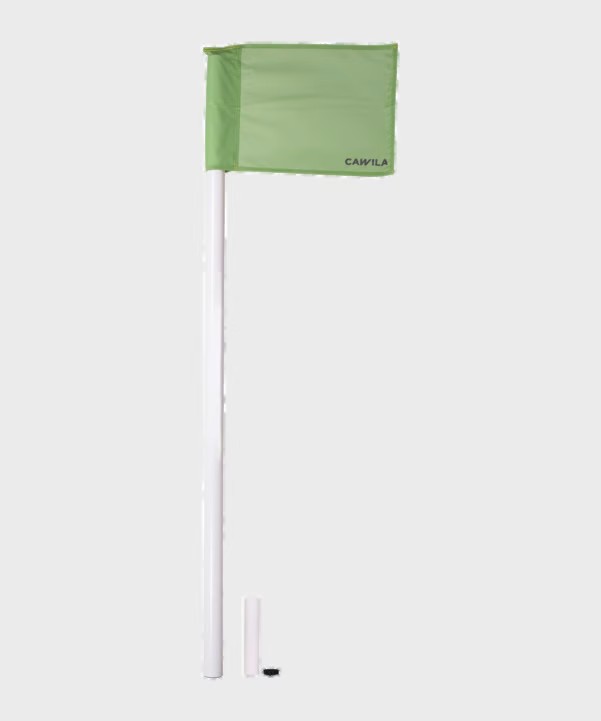 Mât d'angle blanc de 160 cm de long et de 50 mm de diamètre - Lot de 4 pièces