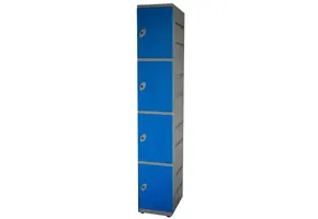 Kunststof locker 4 deurs