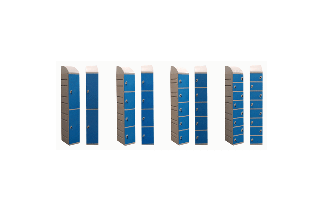 Casier en plastique à 4 portes