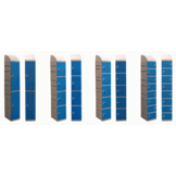 Kunststof locker 4 deurs