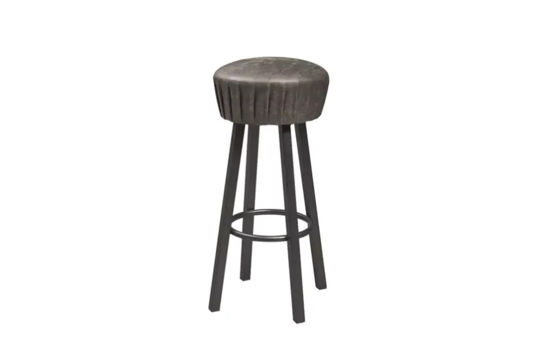 Tabouret de bar en cuir