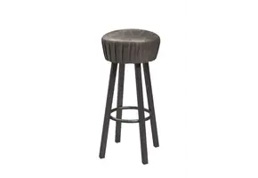 Tabouret de bar en cuir