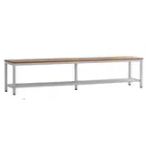 Banc de cabine d'essayage avec étagère à chaussures