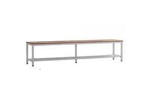 Banc de cabine d'essayage avec étagère à chaussures