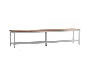 Banc de cabine d'essayage avec étagère à chaussures