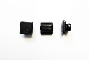 Netplaatje vlak RAS 11mm zwart per 10 stuks
