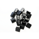 Netplaatje vlak RAS 11mm zwart per 10 stuks