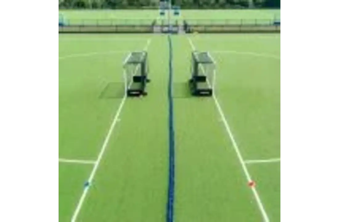 Hockeytouw 30 meter blauw zwart