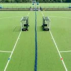 Hockeytouw 30 meter blauw zwart