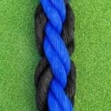 Corde de hockey 30 mètres bleu noir