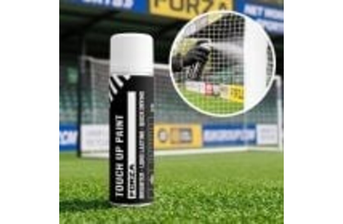 Peinture blanche en aérosol pour poteaux de but