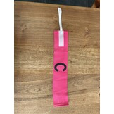 Brassard de capitaine de football féminin rose avec fermeture Velcro