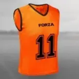 Ensemble de dossards numérotés de 1 à 11, orange senior