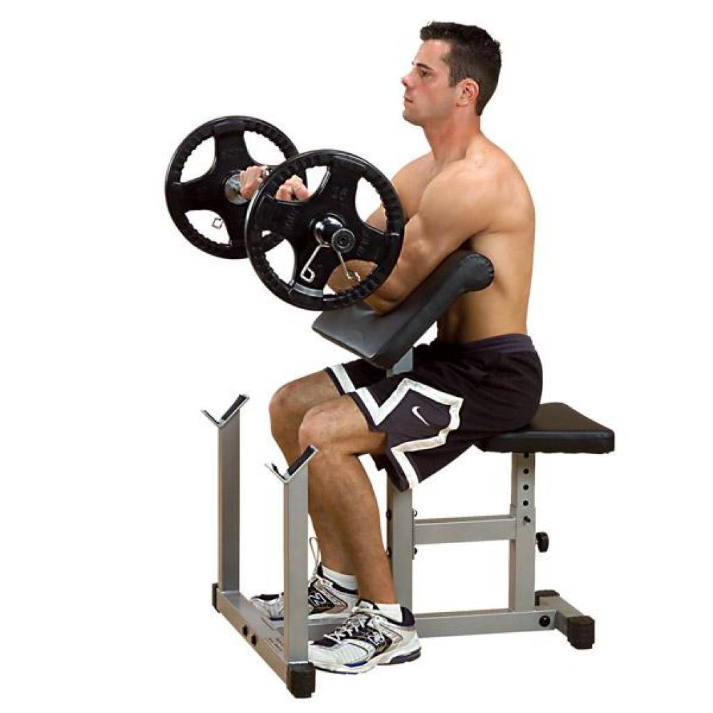 PowerLine PPB32X Preacher Curl Bench afbeelding