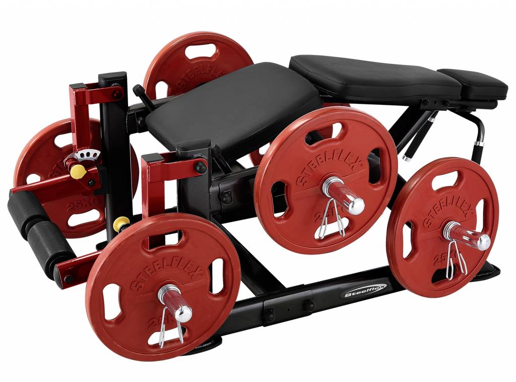 Steelflex Plate Loaded Leg Curl Machine afbeelding