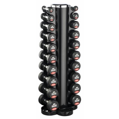 PTessentials PRO Ronde Rubberen Dumbbells | Set 1 t/m 10 kg