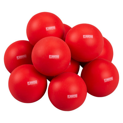 PTessentials LaCrosse Massagebal Rood - Set 10 stuks