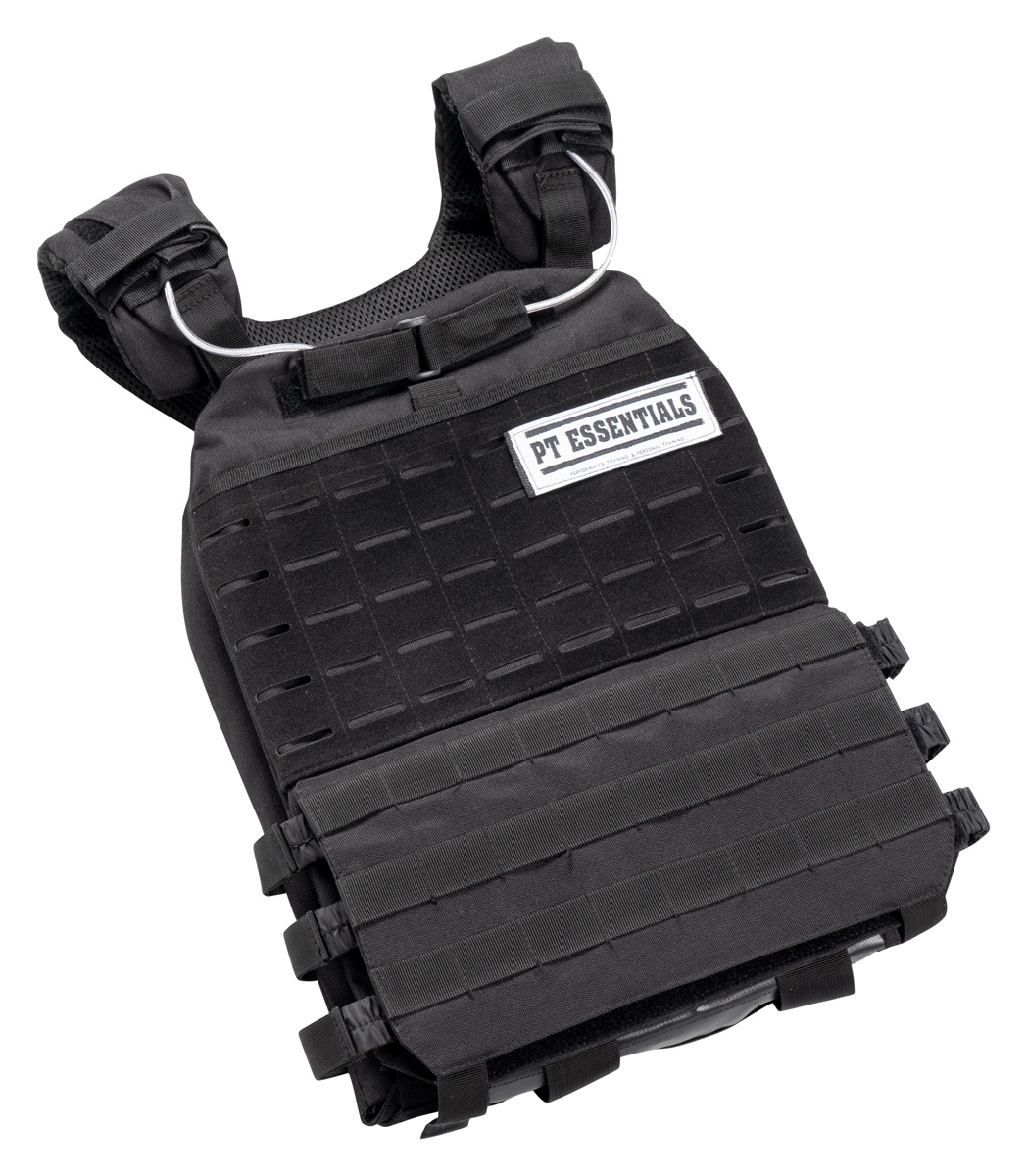 PTessentials Crossfit Tactical Weight Vest - inclusief 3 plate sets - 19,6 kg max afbeelding