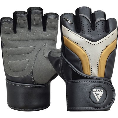RDX Sports T17 Aura Gym Handschoenen - Zwart/goud