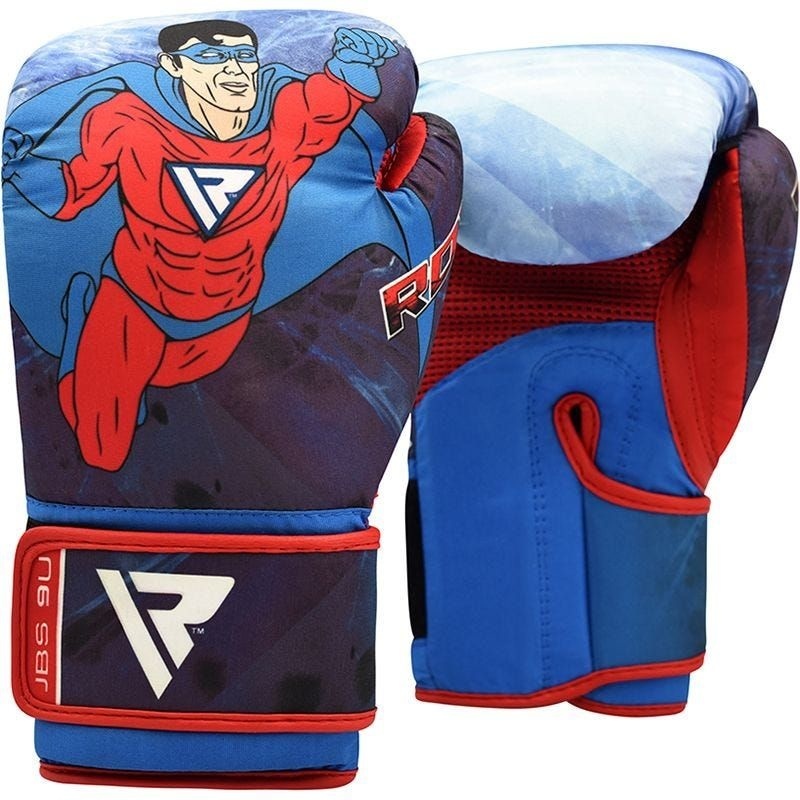RDX Sports 9U Bokshandschoenen – 6 oz – Superheld print – voor kinderen
