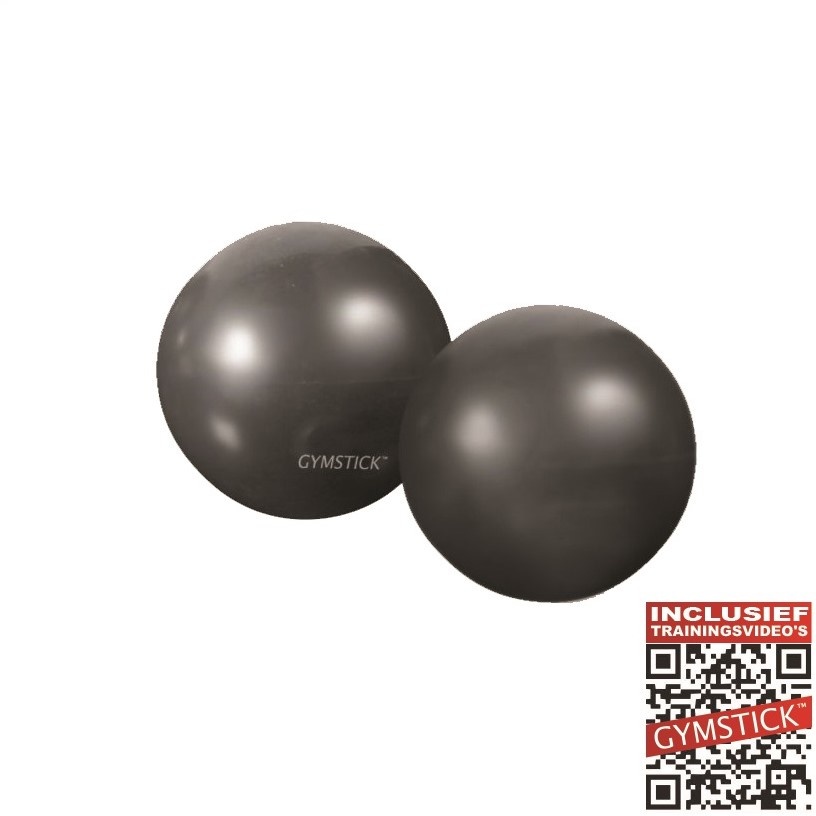 Gymstick Yoga Ballen 2 x 1 kg met trainingsvideo's afbeelding