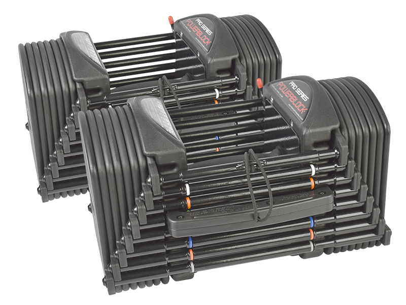 PowerBlock Pro 50 Verstelbare Dumbbells Set (1 tot 23 kg) afbeelding