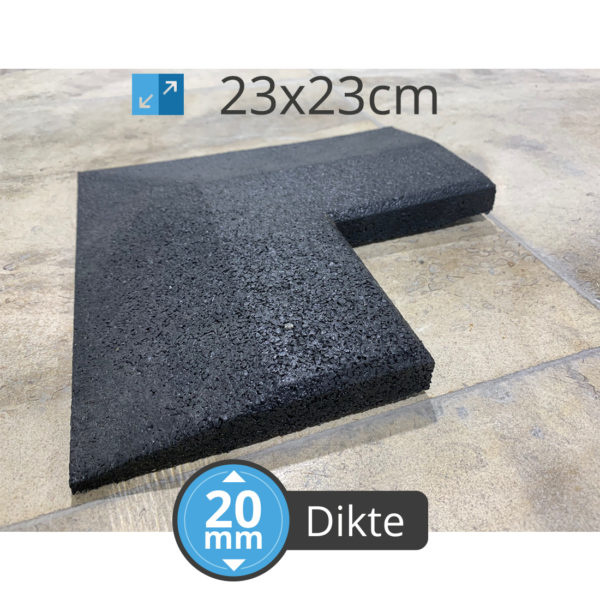 PTessentials Hoekafwerking 23x23x2 high-density tegel afbeelding