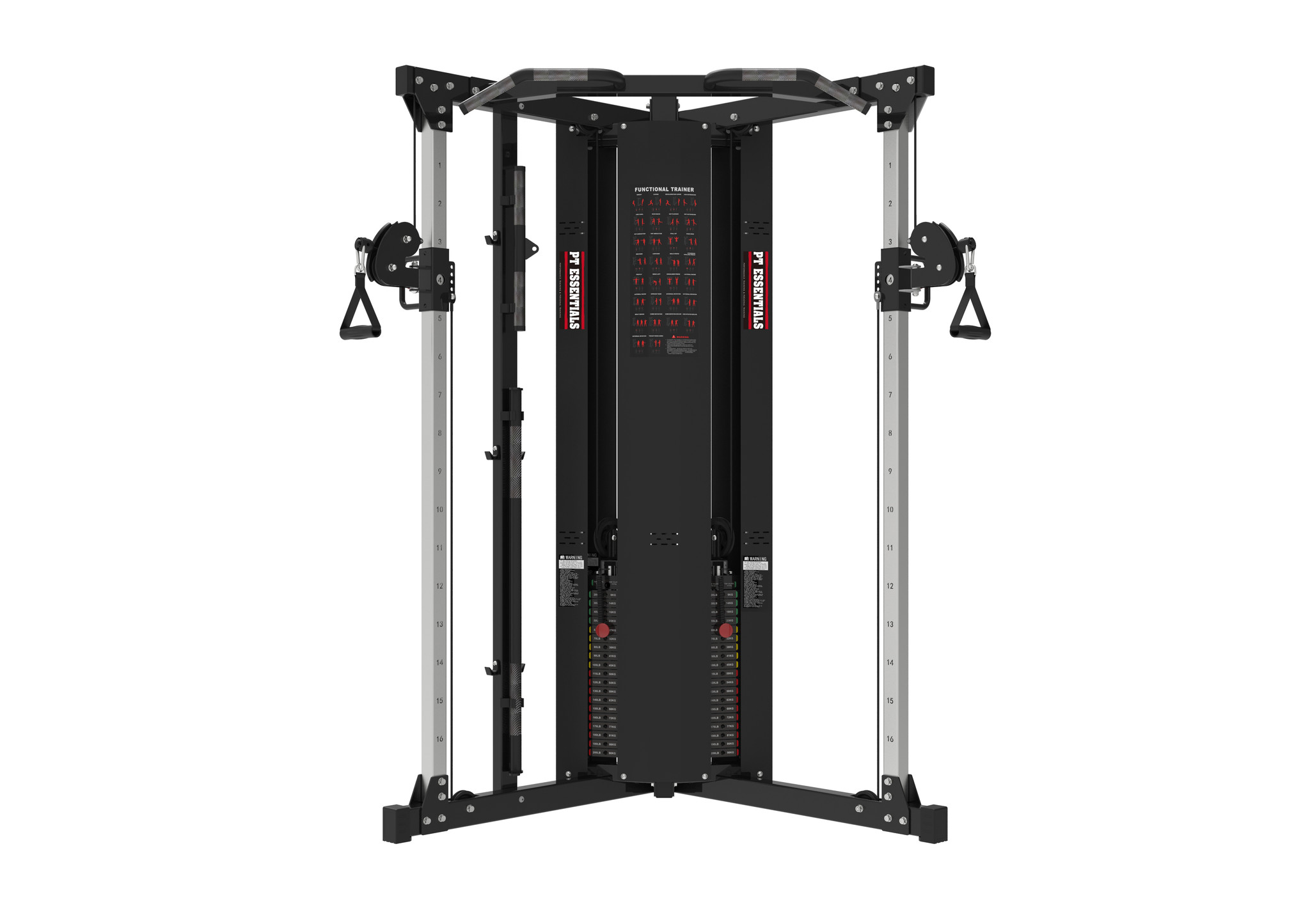 PTessentials PRO Functional Trainer - Dual Cable Column - 2 x 90 kg stack