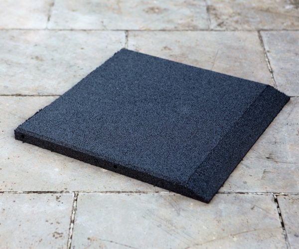 PTessentials Afgeschuinde Vloerdelen 50 x 50 x 3 cm Zwart afbeelding