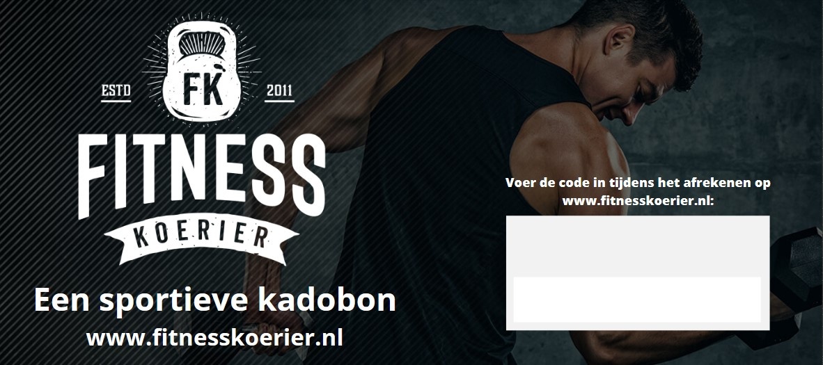 Fitnesskoerier Kadobon Geef een Voucher kado Direct Printbaar