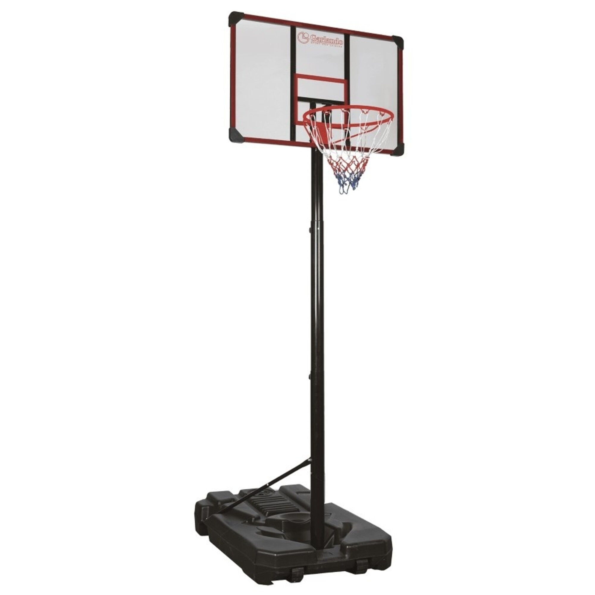 Garlando - Basketbalpaal - Houston - 200 cm tot 305 cm hoog - Professionele afmetingen - Verstelbaar - Basketbalring - Verplaatsbaar - Basketbal voor buiten