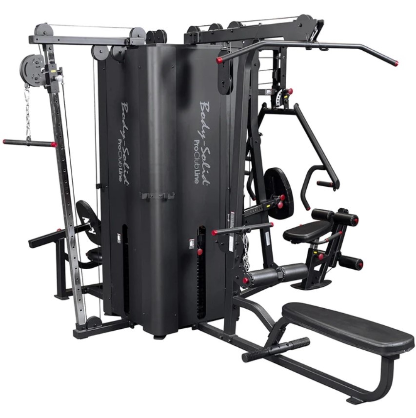 Body-Solid ProClublne S1000 Four Stack Multi-User Gym Gratis Montage