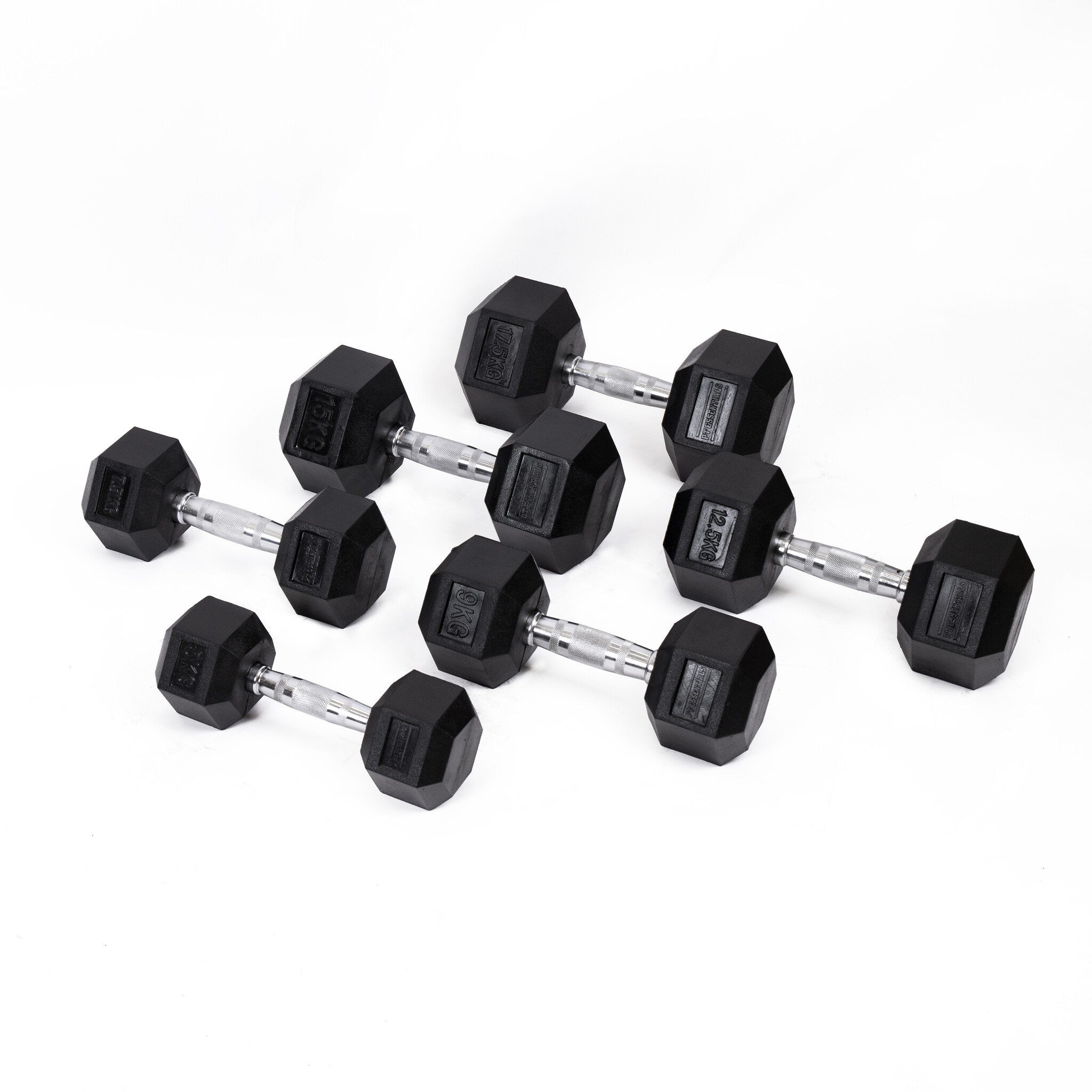 PTessentials PRO Hexa Dumbbellset 2,5 t/m 30 kg met opbergrek afbeelding