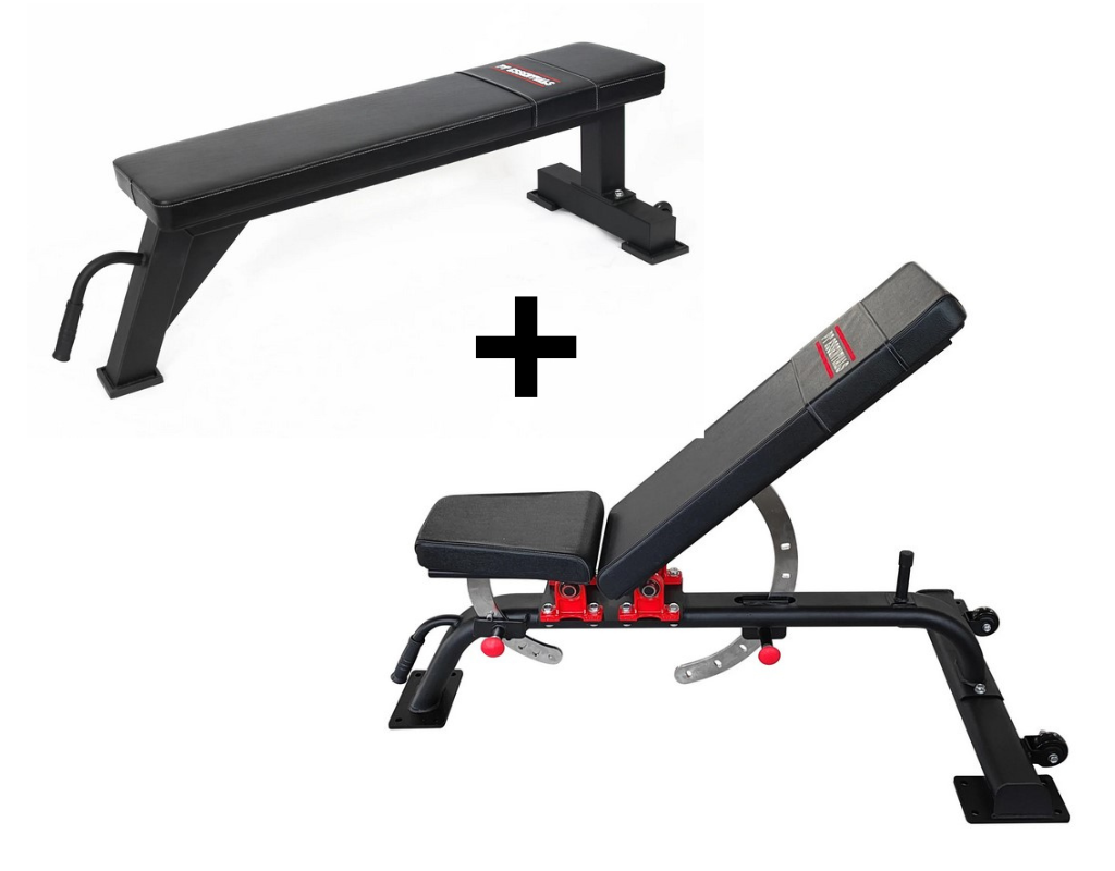 PTessentials PRO Bench Combo - PRO Adjustable en Flat Bench