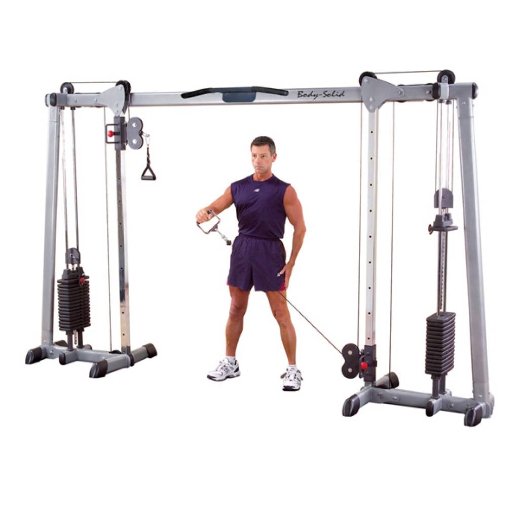 Body-Solid GDCC250 Deluxe Cable-Crossover - Gratis Montage -Grey afbeelding