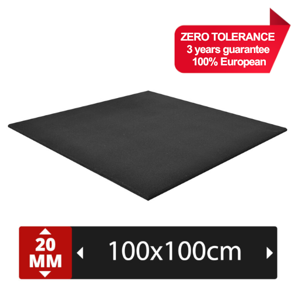 PTessentials High End 900 kg/m3 crossfit fit pro tegel 100x100x2 cm - 0% tolerantie afbeelding