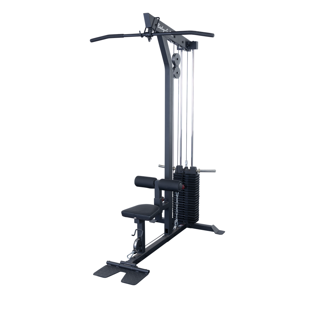 Body-Solid GLM85B PRO Lat Machine Black inclusief Weight Stack afbeelding