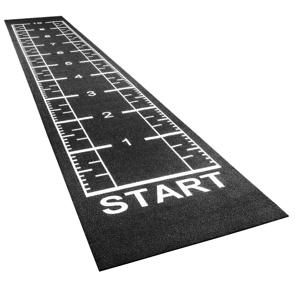 PTessentials Numbers PRO Sprinttrack 12 x 2 meter Zwart-Wit afbeelding