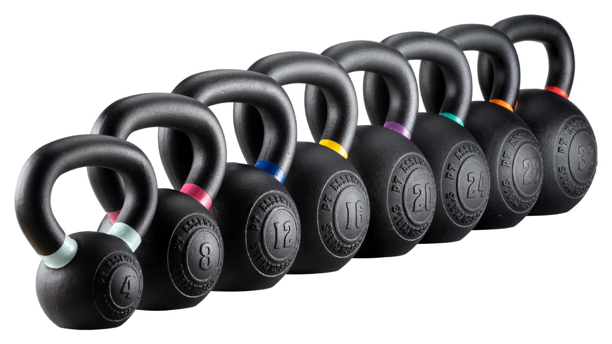 PT Essentials Crossfit Kettlebell Poedercoated Voordeelset afbeelding