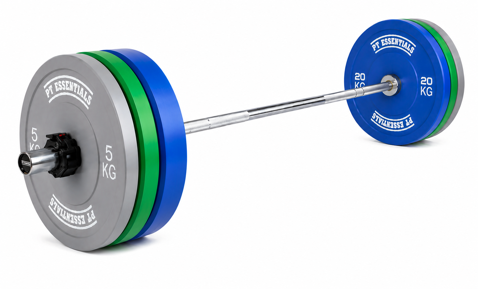 PT Essentials ECHO V2 CROSSFIT Coloured Bumperplate Haltersets afbeelding