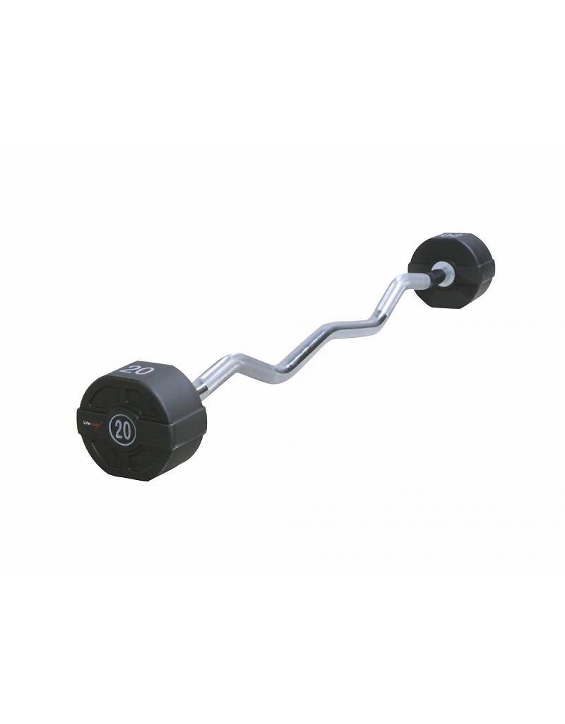 Lifemaxx LMX74,E PU EZ Curl Barbell