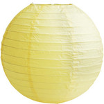 Lampion geel diameter 20 cm (2 stuks)